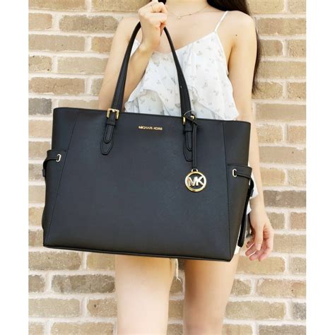 michael kors tasche jetset schwarz|michael kors tote bag.